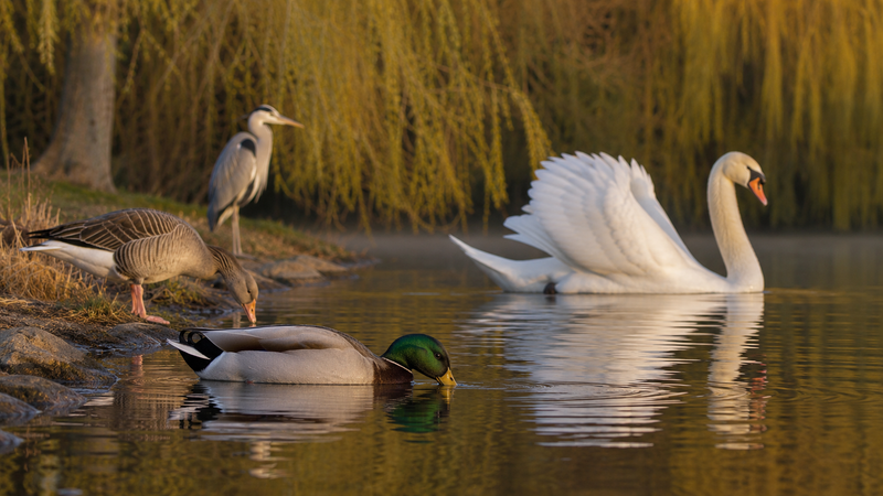 Aves acuáticas y de humedales